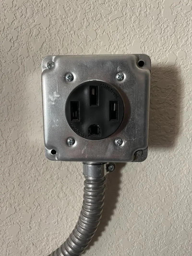 NEMA 14-50 outlet installed for Smart Home Electrical in Upland